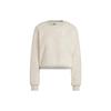 Originals Solid Logo Embroidered Crewneck Sweatshirt Women Sweatshirt White IC2259