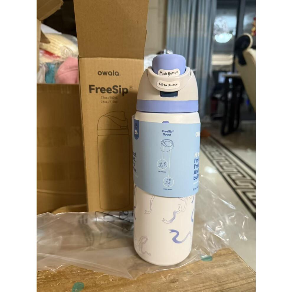 (24 oz) Owala Insulated Stainless Steel Water Bottle with Straw, BPA-Free Sports Water Bottle, Great for Travel, 24Oz/32 Oz,