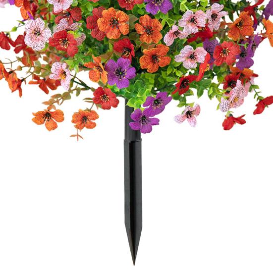 2 шт. Искусственный фиолетовый шар 23,6" Топиарные деревья с колышками для грунта