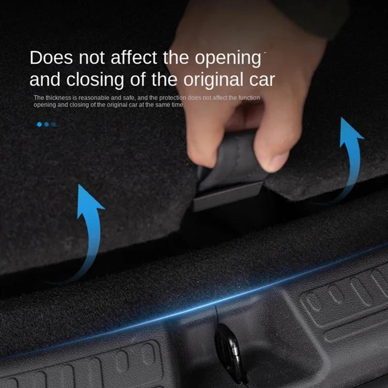 TPE Trunk Sill Plate Cover Protector for Tesla Model Y Threshold Bumper Guards Anti-dirty Pad Prevent Scratching Accessories