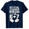 13th Birthday 67 Funny Printed Kids T-Shirt Casual Boys and Girl Short Sleeve T-shirt Tops Fashion Children's Clothes Tees