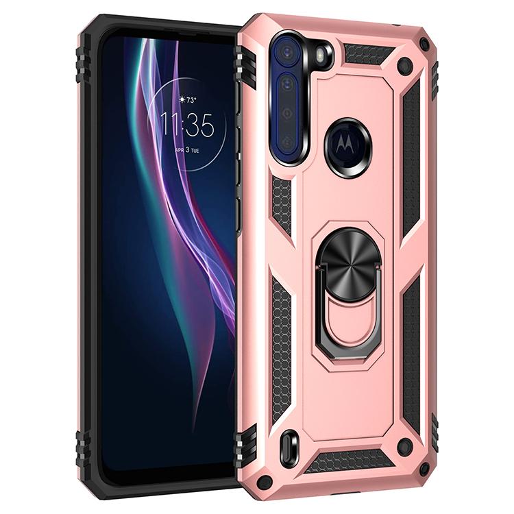 Armor Shockproof Case for Motorola One Fusion Fusion+ Rugged Military Drop Protective Magnet Car Holder Ring Case Cover