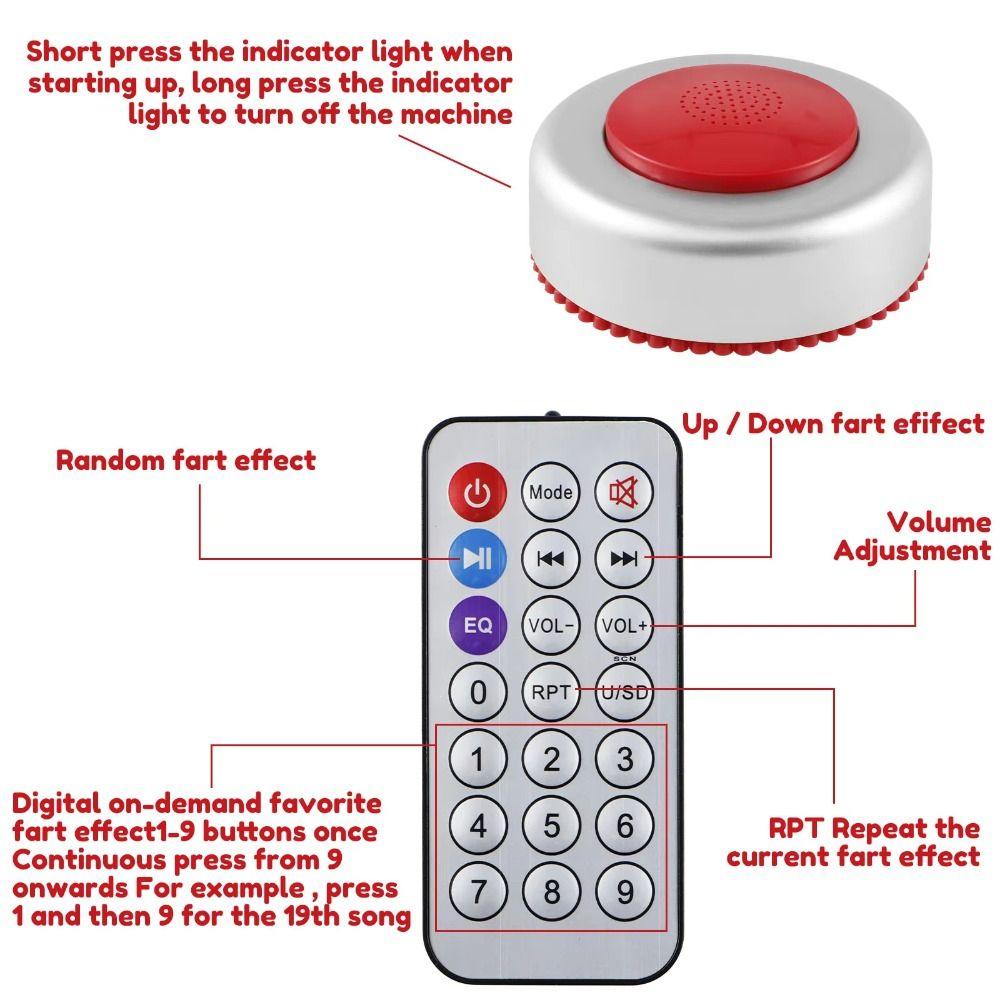 Realistic Sounds Fart Machine Office Humor Farting Toys Novelty Funny Fart Noise Maker Prank Game