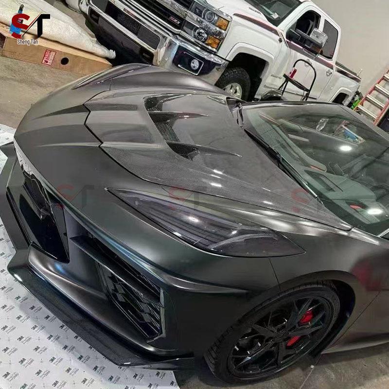Chevrolet Corvette C8 Капот из углеродного волокна Передняя крышка Комплект кузова