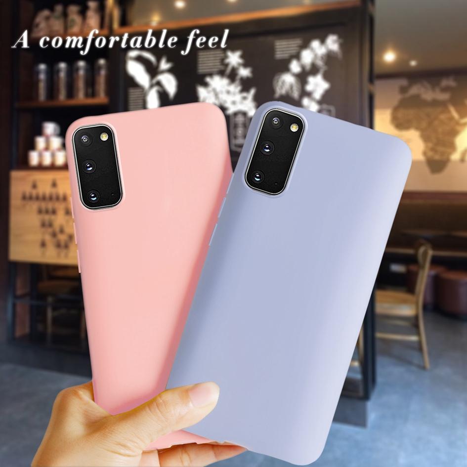 Для Samsung Galaxy S20 2020 Чехол Роскошный Жидкий Силикон Мягкий Защитный Чехол-Оболочка Для Samsung S20 S 20 SM-G980F GalaxyS20 Capa