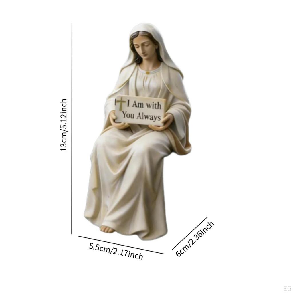 Статуэтка Иисуса Ручная работа, скульптура из смолы со знаком «Ты всегда» для приборной панели автомобиля