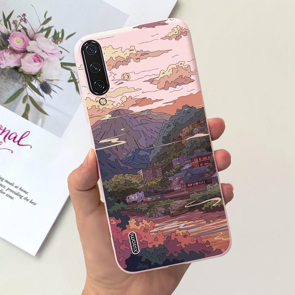 Для Xiaomi Mi 9 Чехол Mi 9 Lite Задняя крышка Модный Цветок Тонкий Мягкий Силикон Funda на Xiaomi Mi 9 SE Mi9 Mi 9Lite Ударопрочный Capa
