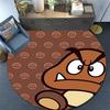 Goomba pattern round rug,Carpet Rug for Living Room Bedroom Playroom ,Non-slip Floor Mat,Holiday Gifts and Birthday Gifts.