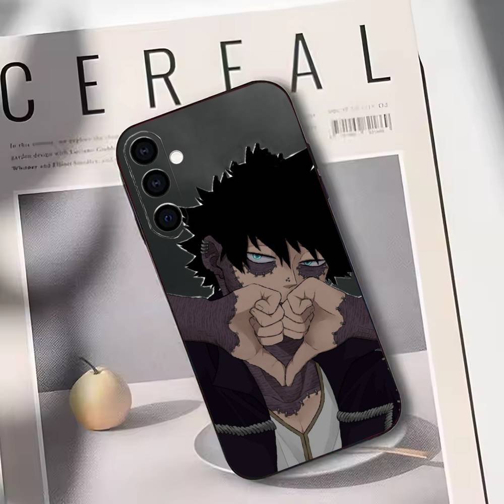 MHA Dabi Bnha Phone Case Black Silicone Soft For Samsung Galaxy A73,A72,A71,A70,A53,A52,A51