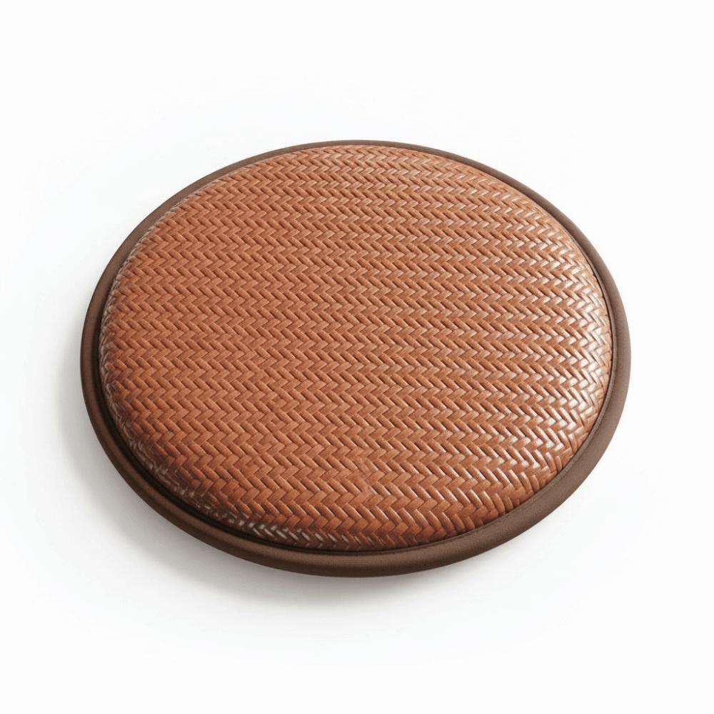 Non-slip Tatami Floor Cushion Woven Texture Seat Pad Durable Round Floor Cushion Living Room