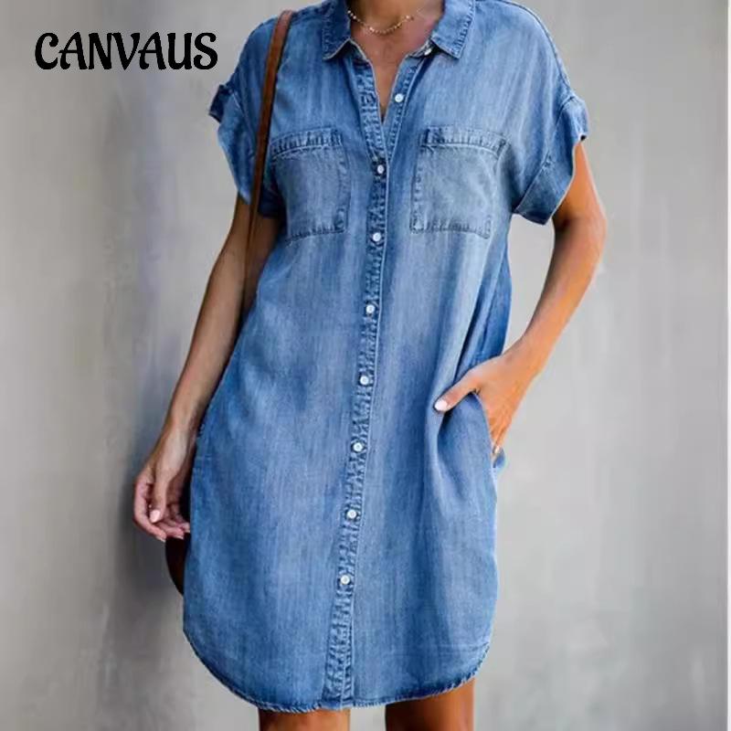 Летние женские узкие джинсовые платья с короткими рукавами, платье средней длины
