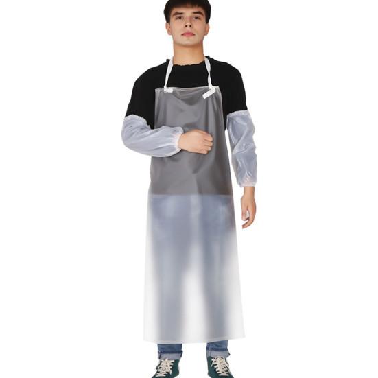 Waterproof Transparent PVC 31" Unisex Heavy Duty Apron 43" x Aprons Clear Plastic Oil Stain