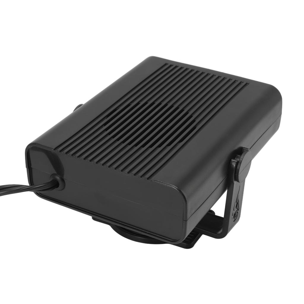 24V Car Fan Heater ABS Quiet 360 Degree Adjustable with Cigarette Lighter Plug Car Windscreen