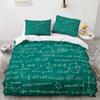 Mathematical Formula Duvet Cover Set King Queen Full Size Polyester Bedding Set for Kids Teens Comforter Cover with Pillowcase