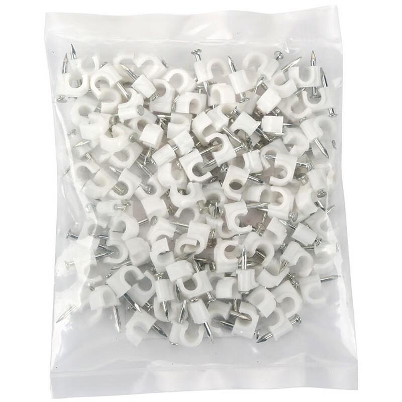 Volda Round Steel Nail Cable Clips