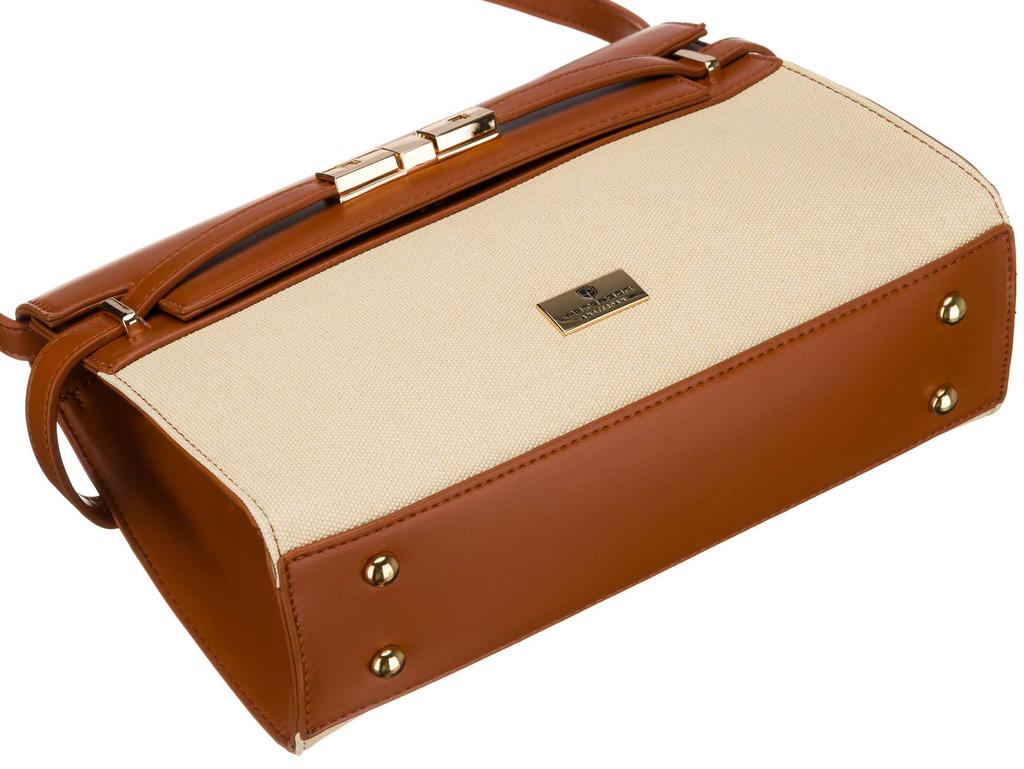 Torba damska PTN Konwalia-1412 Ecru-Brown
