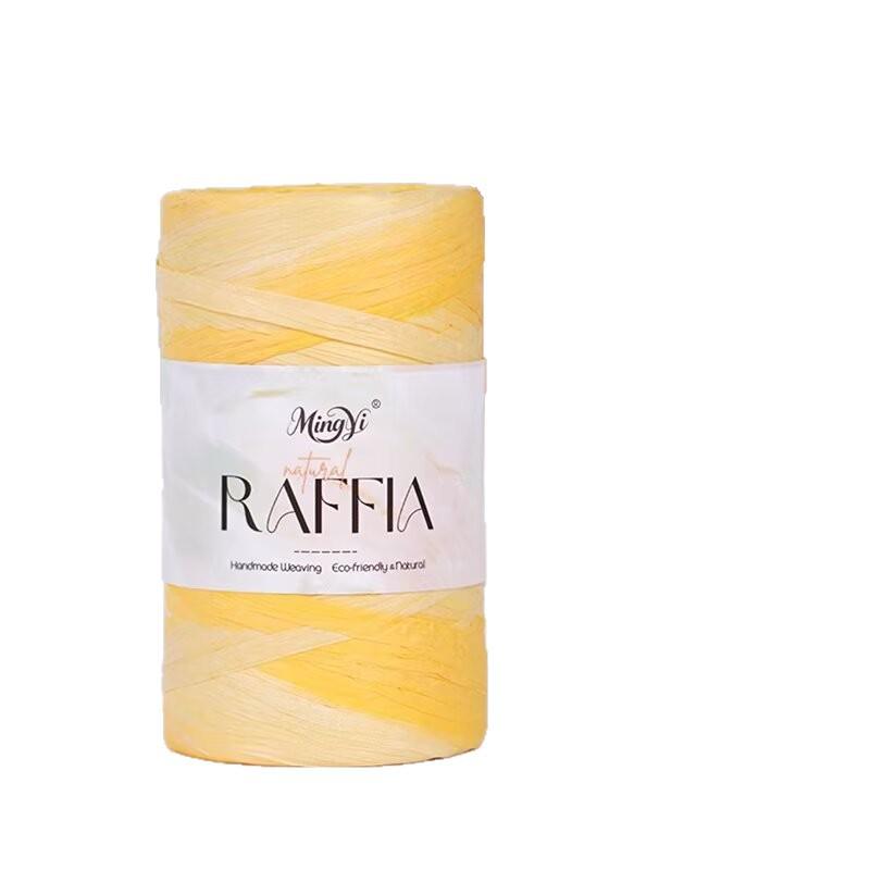 100G/Roll Natural Raffia Yarn For Crocheting Eco-Friendly Raffia Cord For Handmade Summer Bag Sun Hat Basket Weaving
