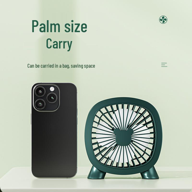 USB-Powered Mini Desktop Fan for Office and Dorm Use