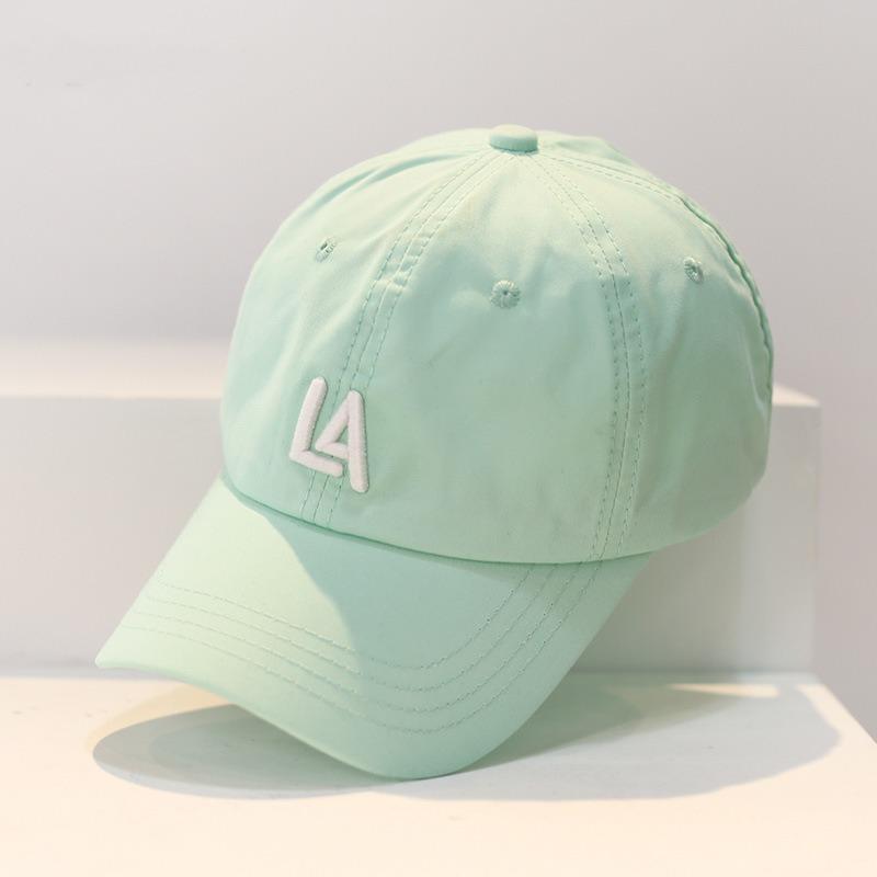 New simple letter baseball cap women's tide brand spring and summer versatile curved brim sun protection shade cap men