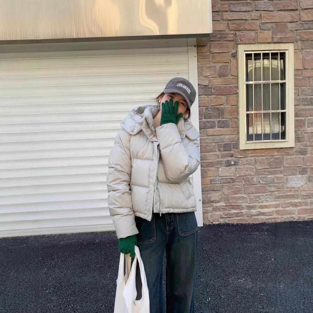Куртка с капюшоном Lulu Short из утиного пуха, устойчивая к холоду: 4-сетчатый пуховик, съемный и теплый для фитнеса осенью/зимой