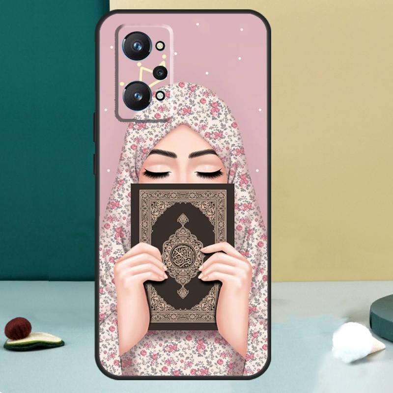 Мусульманская Исламская Девушка Глаза Хиджаб Для Realme 11 10 12 13 14 Pro Plus GT 7 6 5 Pro GT 6T C67 C61 C53 C51 C21Y C25S C75 C55 Чехол