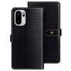 IDEWEI Чехол-книжка из ПУ-кожи с текстурой крокодила для OnePlus 15R 5G/Ace 6T 5G/Ace 6 5G