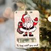 Festival Red Money Holder Wooden Cash Clip Creative Christmas Ornament  Xmas