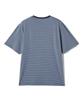 ANNOT Washed Striped T-Shirt Charcoal Blue