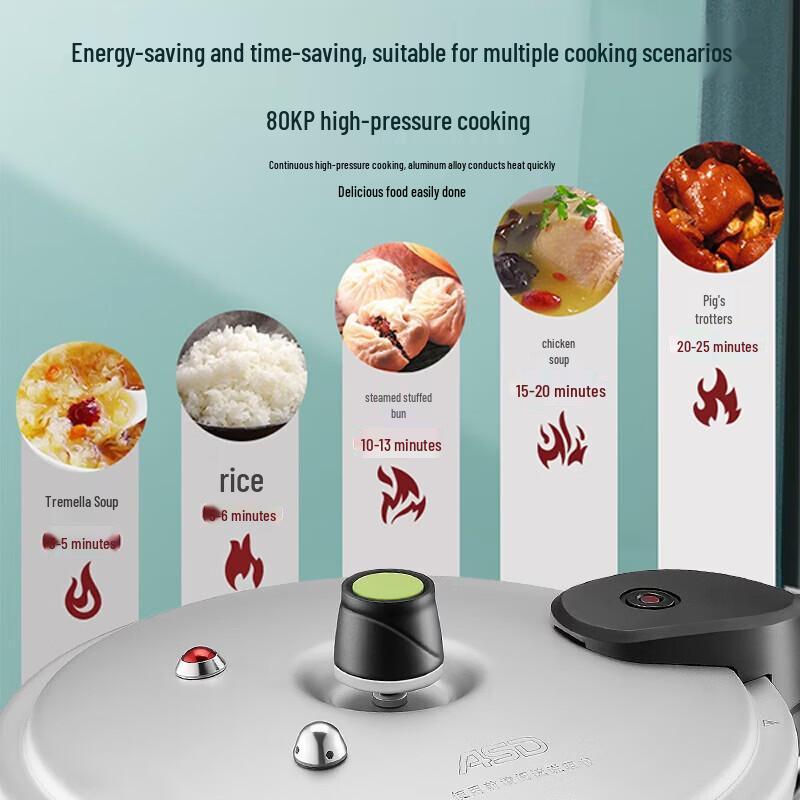 ASD 4.0L Aluminum Pressure Cooker