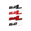 1Pcs 3D Metal 6.2 L 6.2L Logo Car Fender Emblem Side Rear Trunk Tail Badge Sticker For F150 Chevrolet C7 Camaro 6.2L Accessories la2