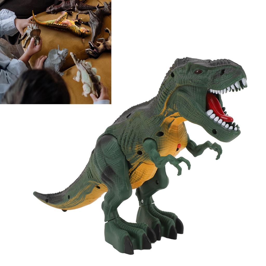 Dinosaur Toy Battery Powered Plastic with Light Roaring Sound Electric Walking Dinosaur Toy for Boys Girls Gift
