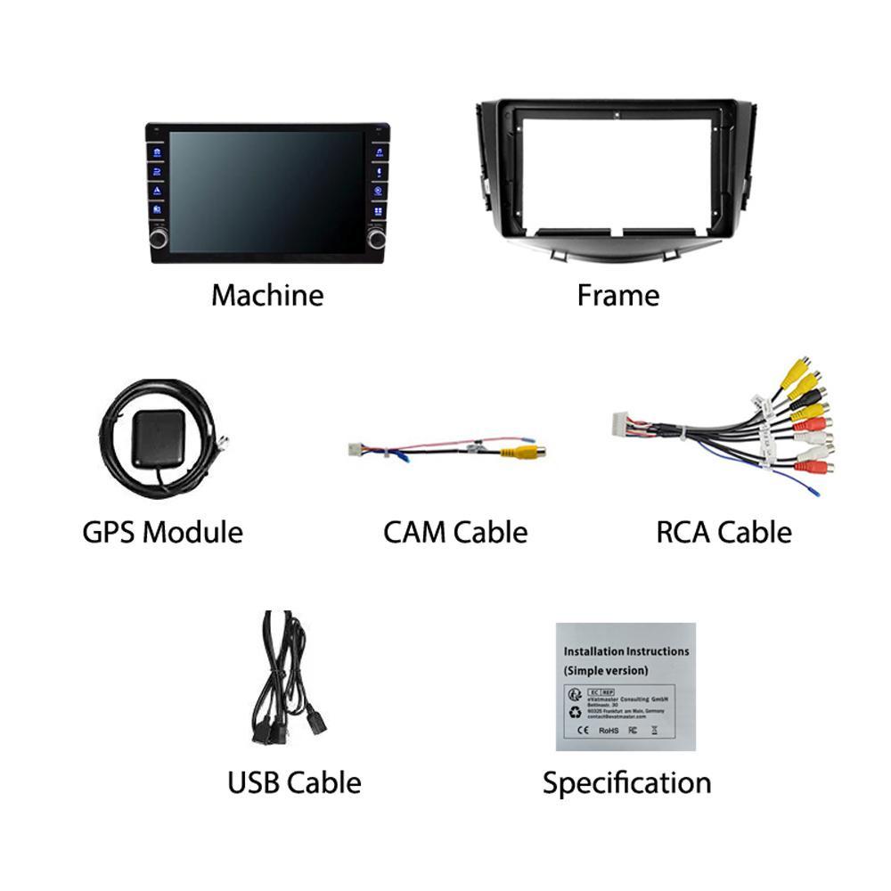 Для Lifan X60 2012-2016 с кнопкой Android автомобильный радиоприемник мультимедийный плеер навигация стерео GPS 2 Din 1 + 16 ГБ