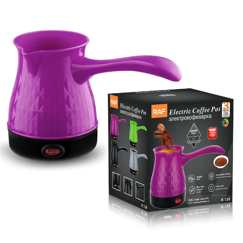 Электрический чайник для приготовления кофе в турке мощностью 600 Вт, емкостью 0,5 л, герметичный, электрический кофейник, портативный, ручной, мини-кофеварка