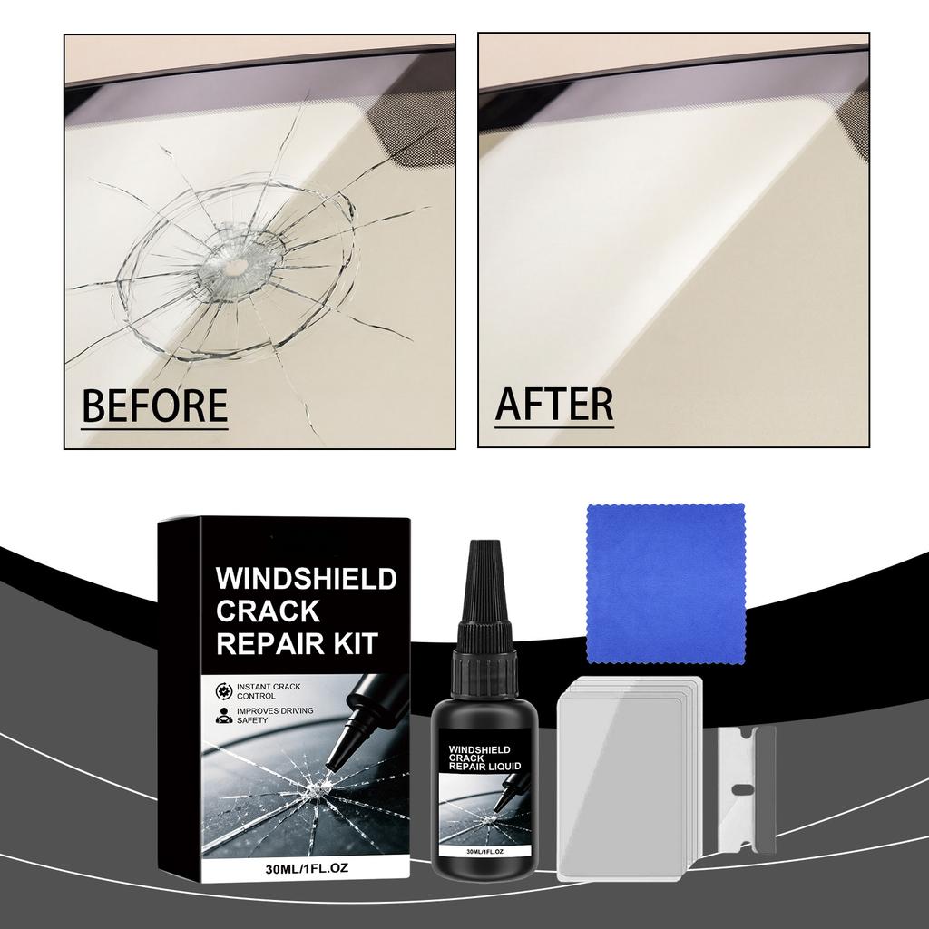 Windshield Kit, 30ml for Car Glass Crack Fix