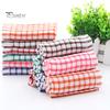 1/6 шт. чистящие полотенца, не царапающие, высокоабсорбирующие, хлопковые полотенца для мытья посуды, клетчатый принт, многоразовые, для дома, ресторана, отеля, рук и лица