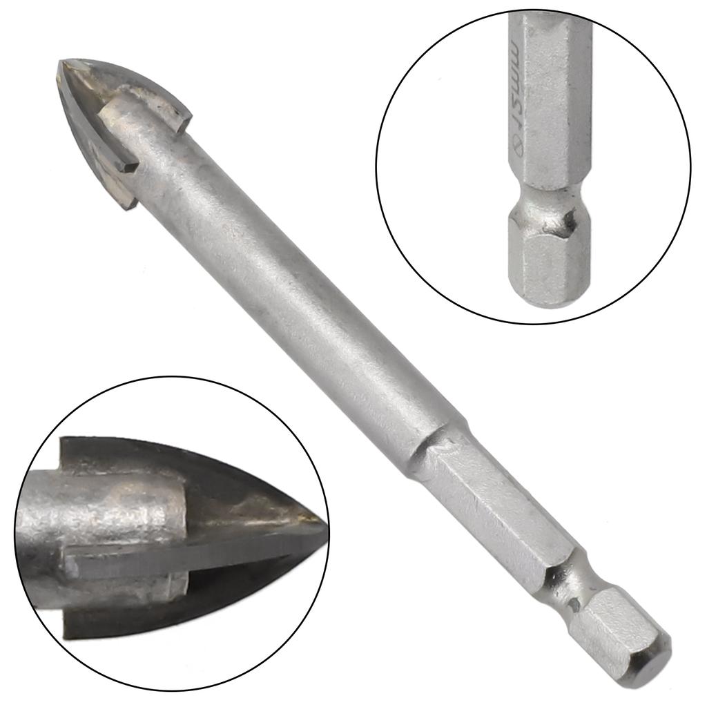 Cross Hex Tile Bits Glass Ceramic Concrete Hole Opener Alloy Triangle Drill Size 3/4/5/6/7/8/10/12 Mm Drilling Power Tools