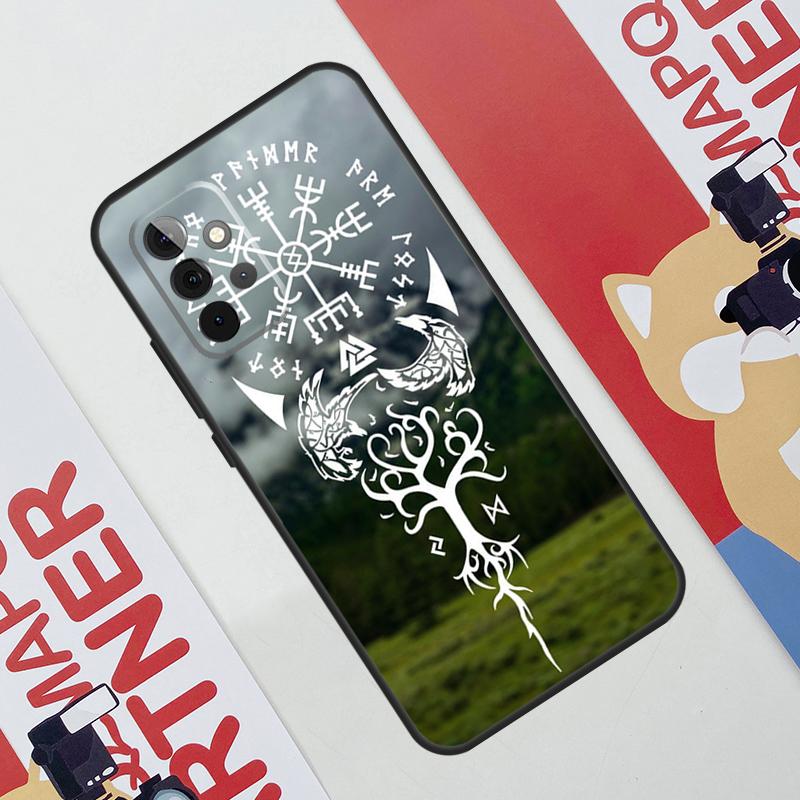 Чехол Forest Nordic Runes для Samsung Galaxy A34 A24 A54 A14 A52 A42 A32 A22 A12 A51 A71 A53 A33 A23 A13