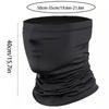 1 шт. Черный многофункциональный спортивный шарф-маска для лица - Ветрозащитный, Пылезащитный, Солнцезащитный, Дышащий и Удобный для езды на велосипеде, катания на лыжах