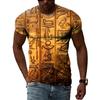 Ancient Egyptian Civilization 3D Printing Summer Hot Sale Retro Literature And Art Men’s-Women Short-Sleeved Round Neck T-shirt