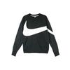 Big Swoosh Logo Crew Neck Sweatshirt Men Sweatshirt Black AR3089-012