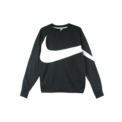 Толстовка с круглым вырезом и логотипом Big Swoosh, мужская толстовка, черная AR3089-012