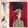 Абстрактная Девушка Волосы Цветок Птица 1 шт. Печатная Занавеска для Душа Водонепроницаемая Моющаяся с 12 Крючками Ванная Душ Домашнее Использование