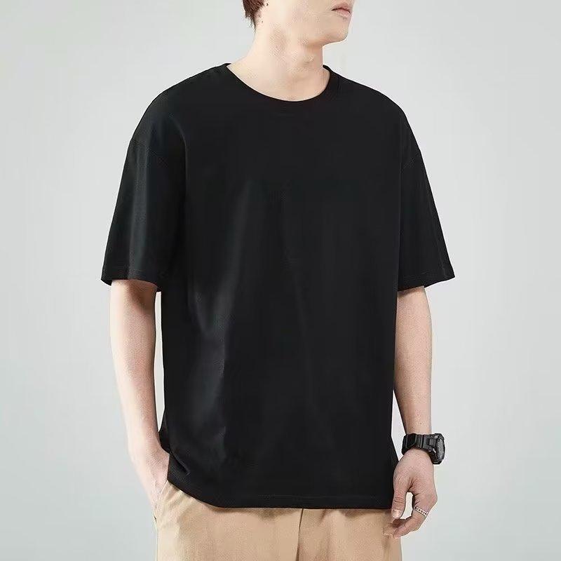 Мужские футболки летние с коротким рукавом однотонные футболки топы повседневные повседневные свитера спортивные топы