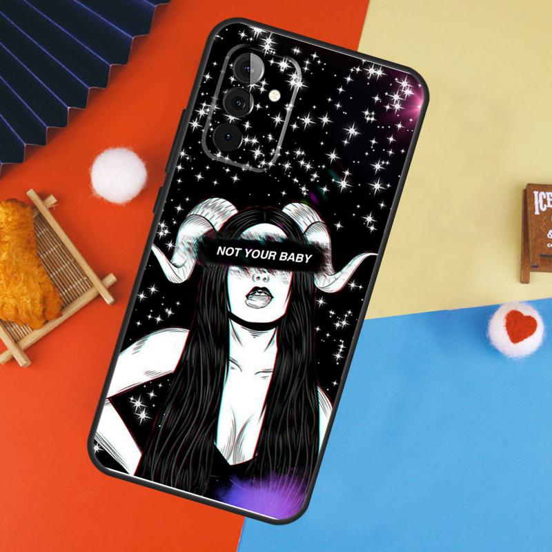 Эстетичный чехол 'Дьяволица Плохая Девочка' для Samsung Galaxy A53 A33 A13 A54 A34 A14 A56 A36 A16 A06 A12 A32 A52 A35 A17 A15 A55
