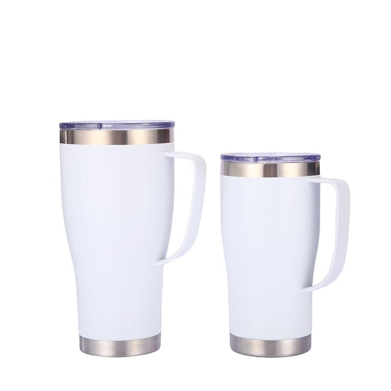 Pure Color Pattern Stainless Steel Thermos Cup Portable Car Thermos Bottle Thermal Insulation Ice Tyrant Cup