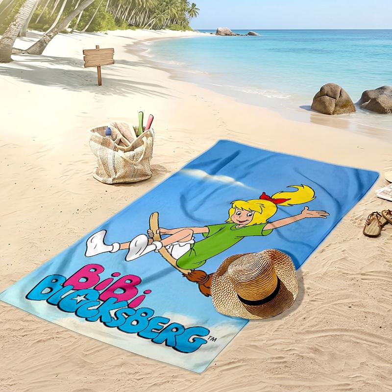 Bibi Blocksberg Beach Towel, Soft Absorbent Quick‑Dry Towel for Beach Pool Swimming Travel Home