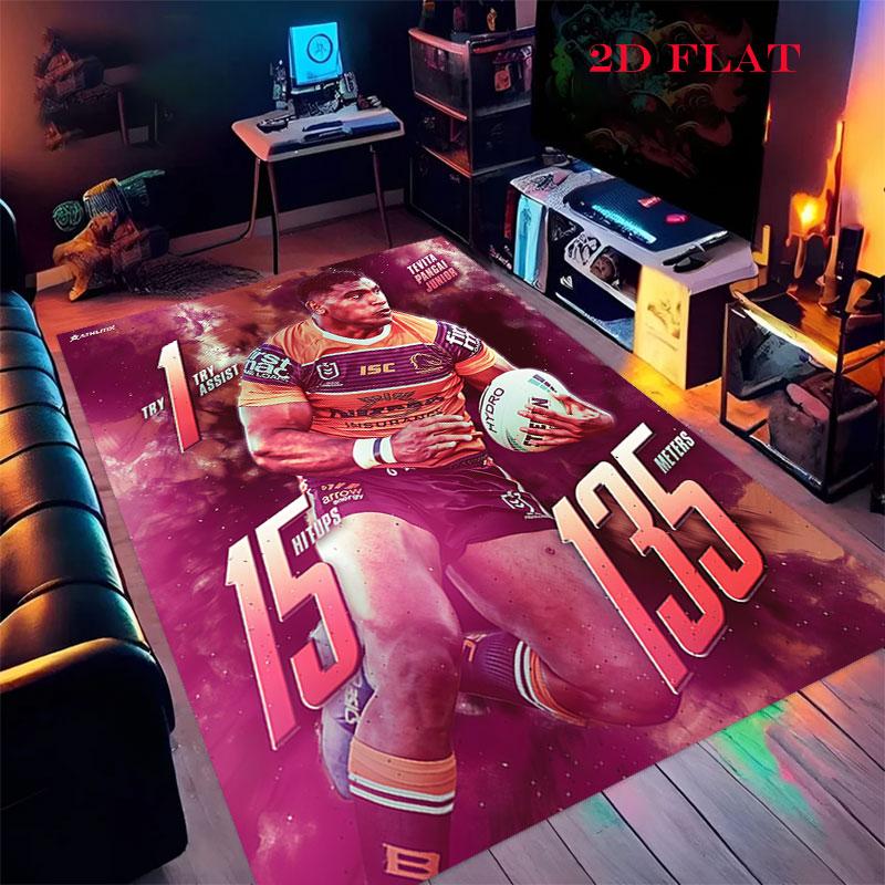 Broncos Fight Carpet Rug for Living Room Bedroom Home Sofa Decoration,Kids play Nonslip Floor Mat