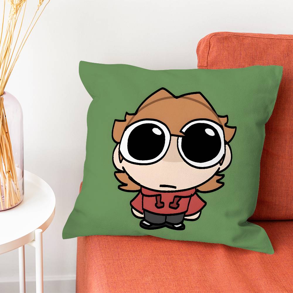 EEddsworld Аниме Наволочка Шелковистый Короткий Плюш С Невидимой Молнией Пылезащитный Чехол на Подушку Дивана Для Домашнего Декора