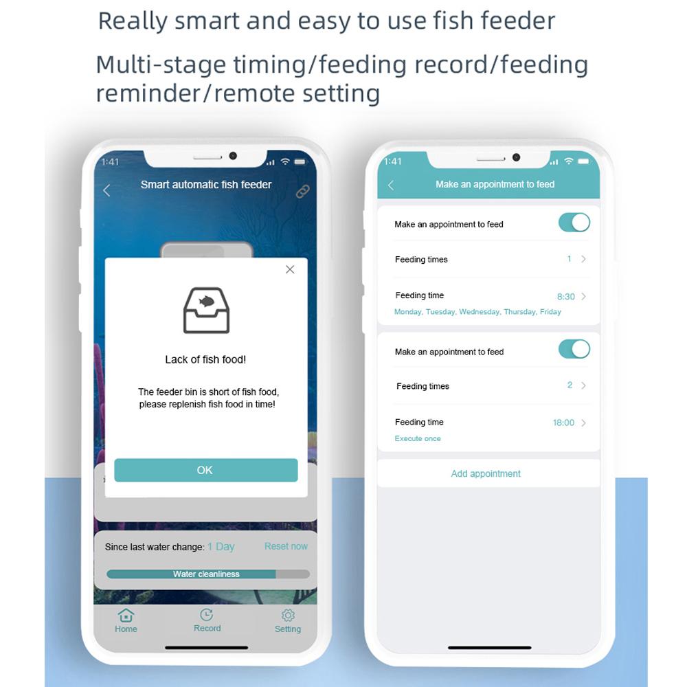 Wi-Fi интеллектуальная автоматическая кормушка для аквариума, кормушка для золотых рыбок, 100 мл, кормушка для рыб большой емкости