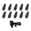 10 Set Awning Clamps for RV Canopy Windproof Plastic Safety Buckle Tent Clips Accessories